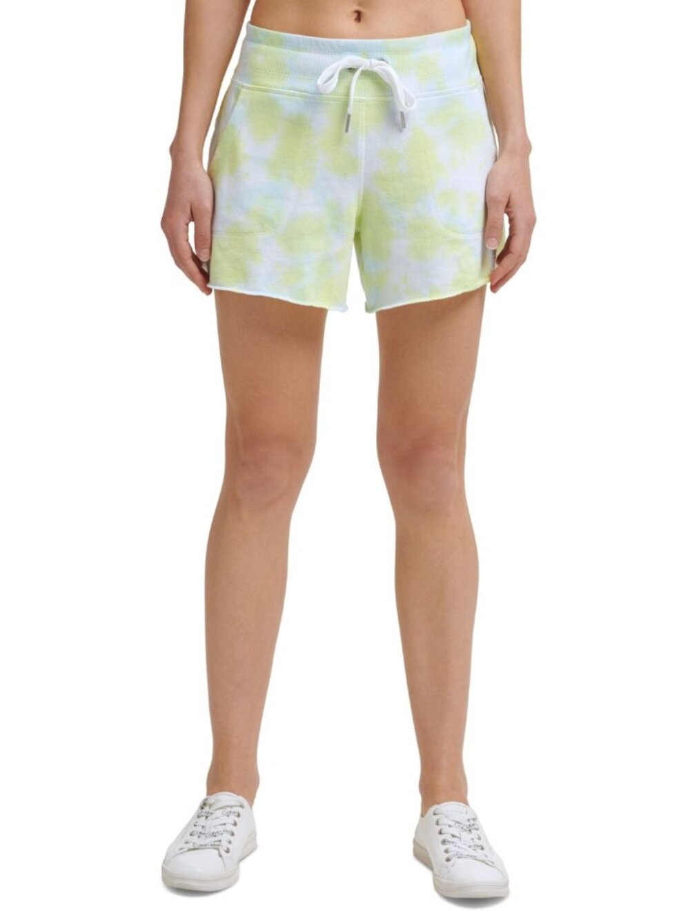 Calvin Klein Womens Womens Performance Printed French Terry Shorts